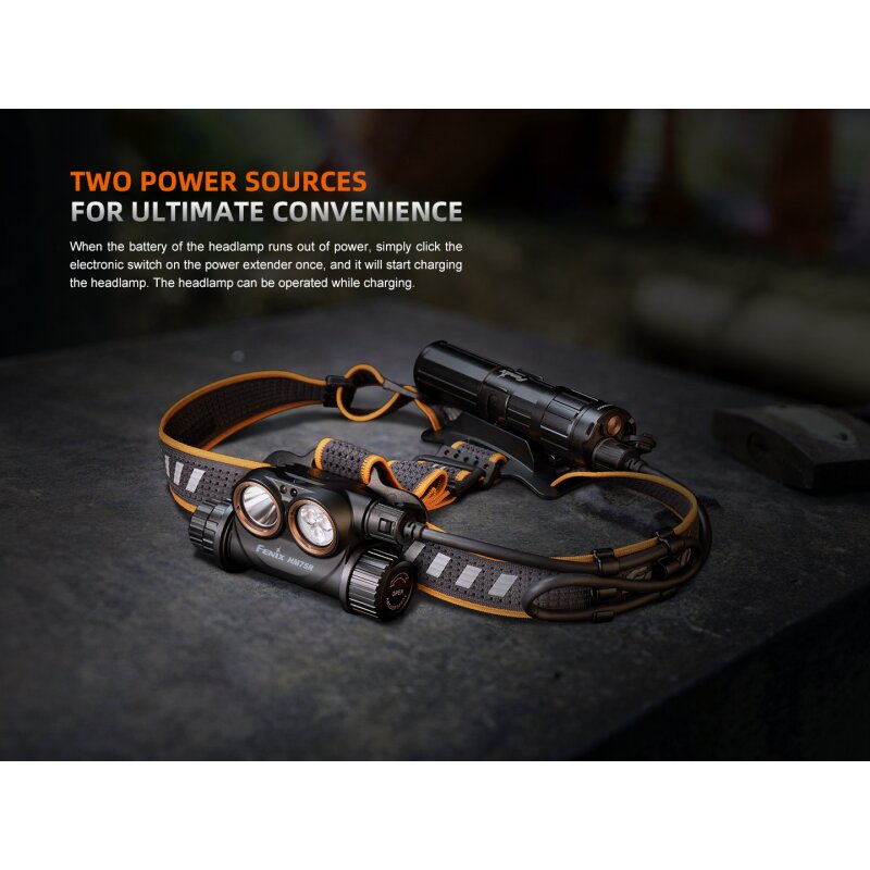 Fenix HM75R Stirnlampe Set mit ARB-LP21 Akkufach